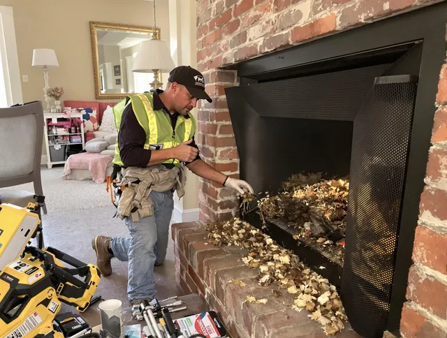Safe screening installation by New Milford Chimney Sweep in New Milford, CT