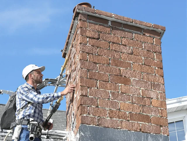 Brickwork for a chimney rebuild by New Milford Chimney Sweep in New Milford, CT