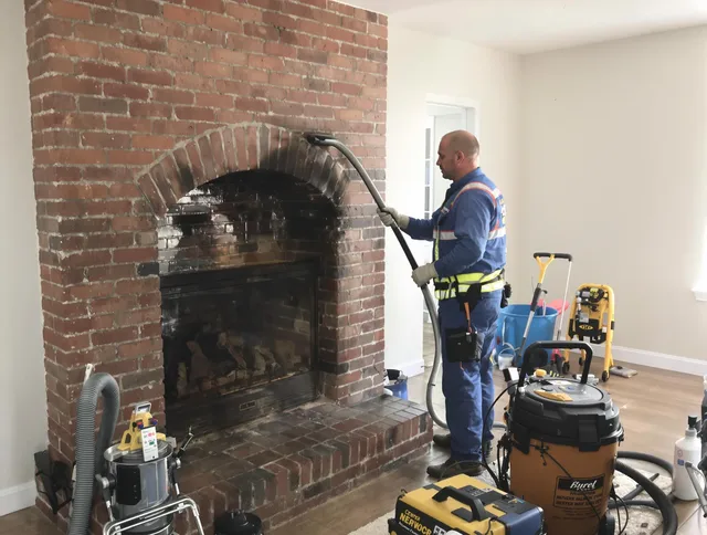 New Milford Chimney Sweep expert performing detailed chimney sweep in New Milford, CT