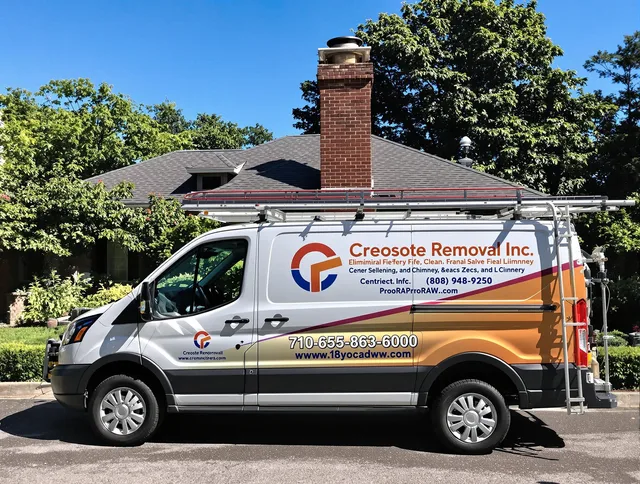 New Milford Chimney Sweep technician removing creosote safely in New Milford, CT