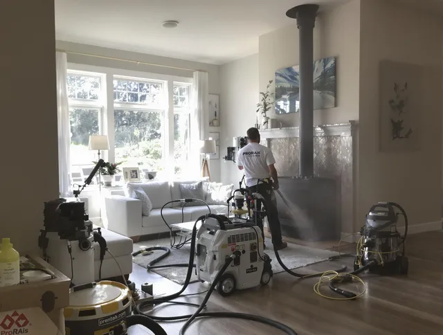 Soot removal service by New Milford Chimney Sweep for a fireplace in New Milford, CT
